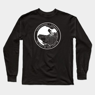 Vancouver Map Long Sleeve T-Shirt